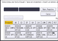 Il·lustració de pantalla del panell d'operacions