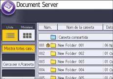 Il·lustració de pantalla del panell d'operacions
