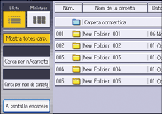 Il·lustració de pantalla del panell d'operacions