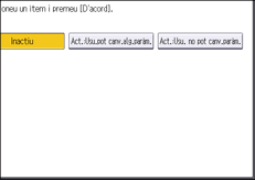 Il·lustració de pantalla del panell d'operacions