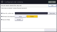 Il·lustració de pantalla del panell d'operacions