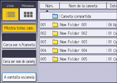 Il·lustració de pantalla del panell d'operacions