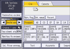 Il·lustració de pantalla del panell d'operacions