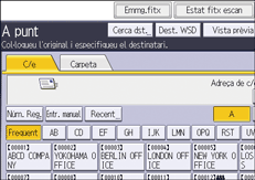 Il·lustració de pantalla del panell d'operacions