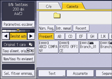 Il·lustració de pantalla del panell d'operacions