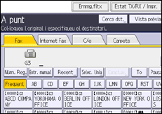 Il·lustració de pantalla del panell d'operacions