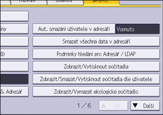 Ilustrace ovládacího panelu