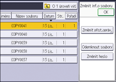 Ilustrace displeje ovládacího panelu