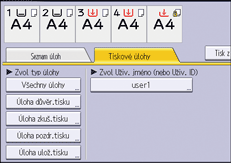 Ilustrace displeje ovládacího panelu