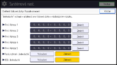 Ilustrace ovládacího panelu