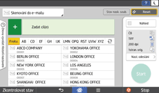 Ilustrace ovládacího panelu