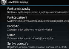 Ilustrace ovládacího panelu