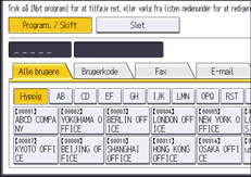 Operation panel screen illustration