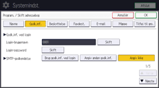 Operation panel screen illustration