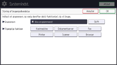 Operation panel screen illustration