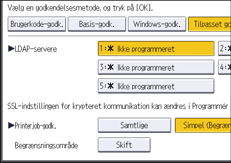 Operation panel screen illustration