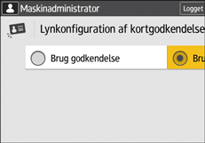 Operation panel screen illustration