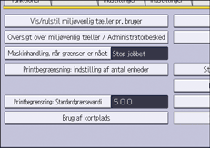 Operation panel screen illustration
