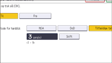 Operation panel screen illustration