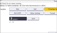 Operation panel screen illustration