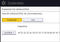 Operation panel screen illustration