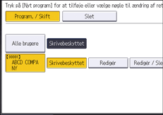 Operation panel screen illustration