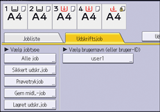 Operation panel screen illustration