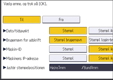 Operation panel screen illustration