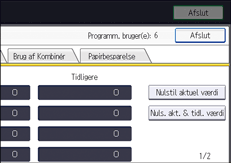 Operation panel screen illustration