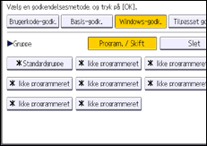 Operation panel screen illustration