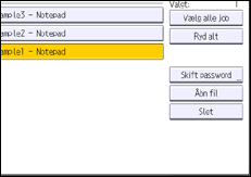 Operation panel screen illustration