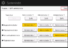 Operation panel screen illustration