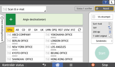 Operation panel screen illustration