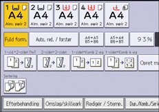 Operation panel screen illustration