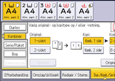 Operation panel screen illustration
