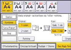 Operation panel screen illustration