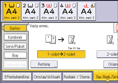Operation panel screen illustration