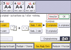 Operation panel screen illustration