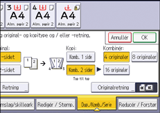 Operation panel screen illustration