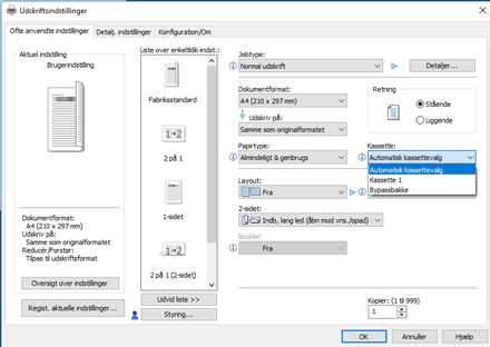Illustration af driverskærmbillede
