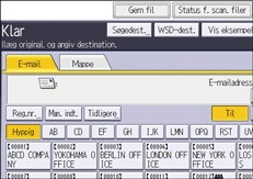 Operation panel screen illustration