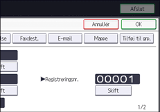 Operation panel screen illustration