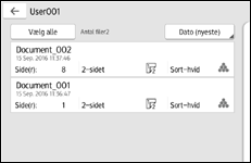 Operation panel screen illustration