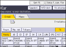 Operation panel screen illustration
