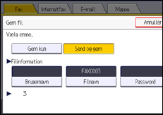 Operation panel screen illustration