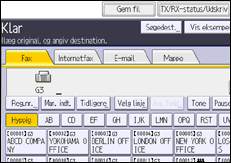 Operation panel screen illustration