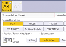 Abbildung Bedienfeld-Display
