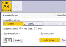 Abbildung Bedienfeld-Display