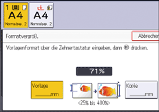 Abbildung Bedienfeld-Display