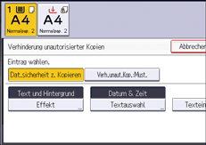 Abbildung Bedienfeld-Display
